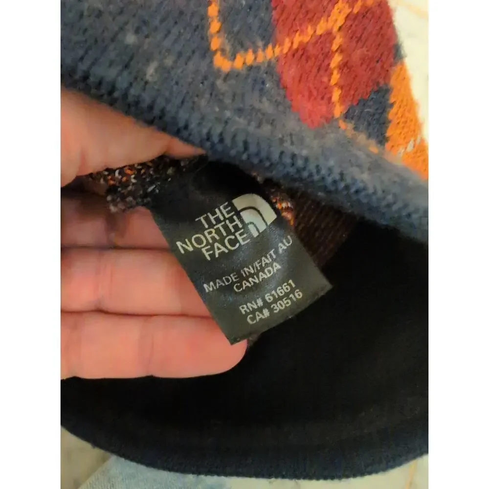 The North Face Argyle/Diamond Knit Wool Blend Beanie